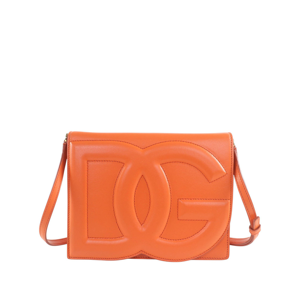 Pre-Loved Dolce & Gabbana Leather DG Logo Flap Crossbody